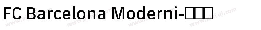 FC Barcelona Moderni字体转换